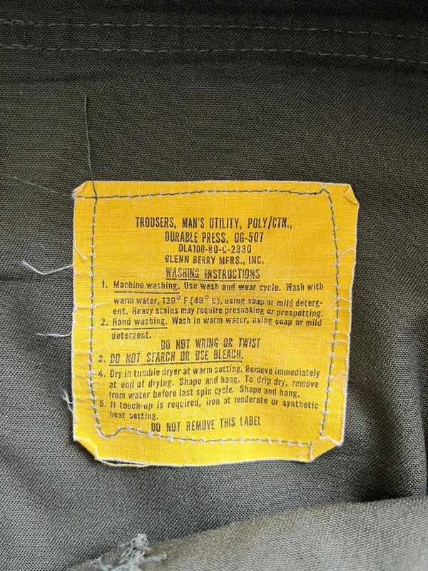 1980s Fatigue pants OG 507 - 32x33
