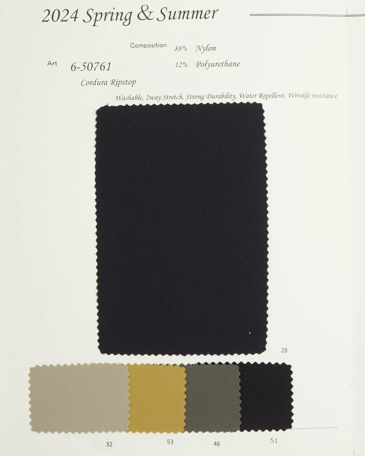 6-50761 Stretch Cordura Ripstop