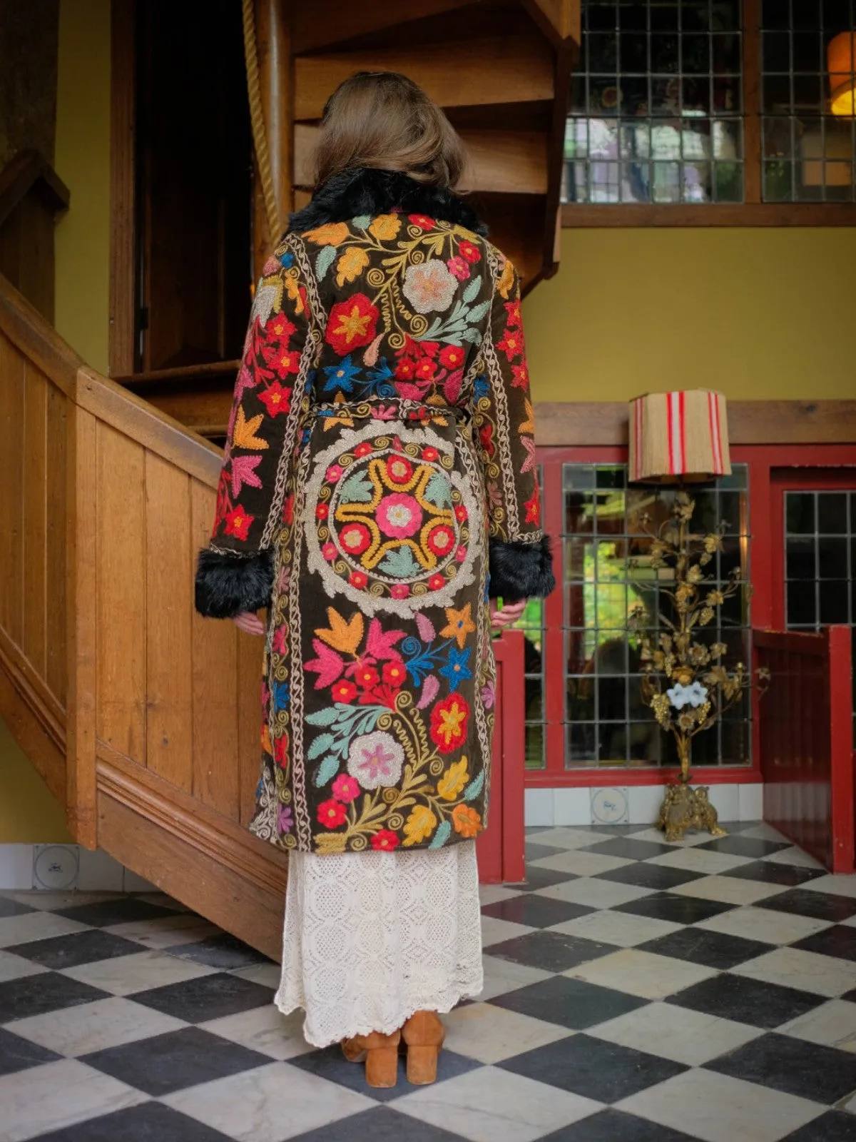 Aisara Wrap Coat - L | Multi/Black