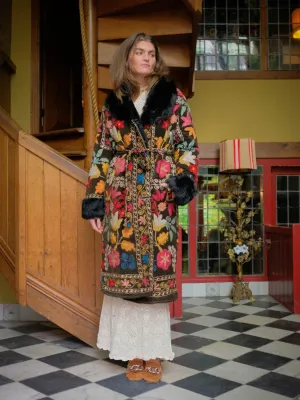 Aisara Wrap Coat - L | Multi/Black