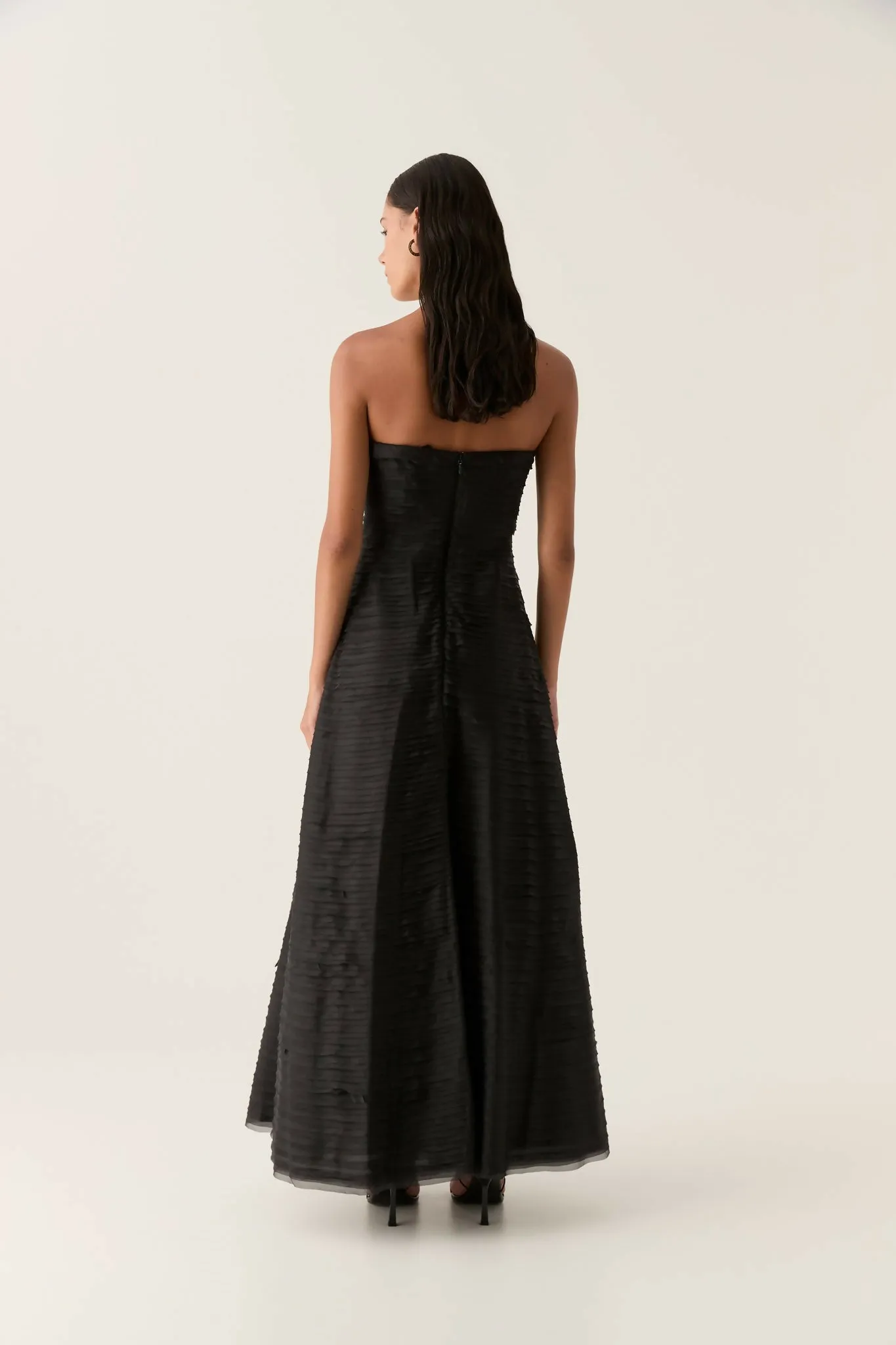 Aje Soundscape Maxi Dress Black 12