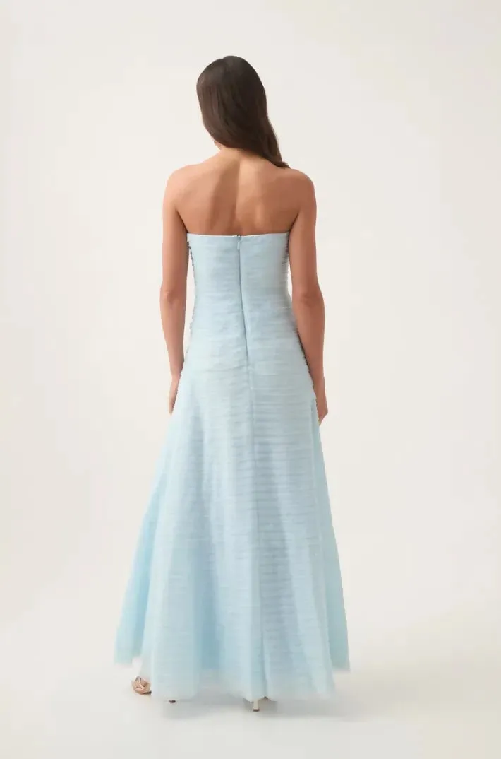 Aje Soundscape Maxi Dress Blue
