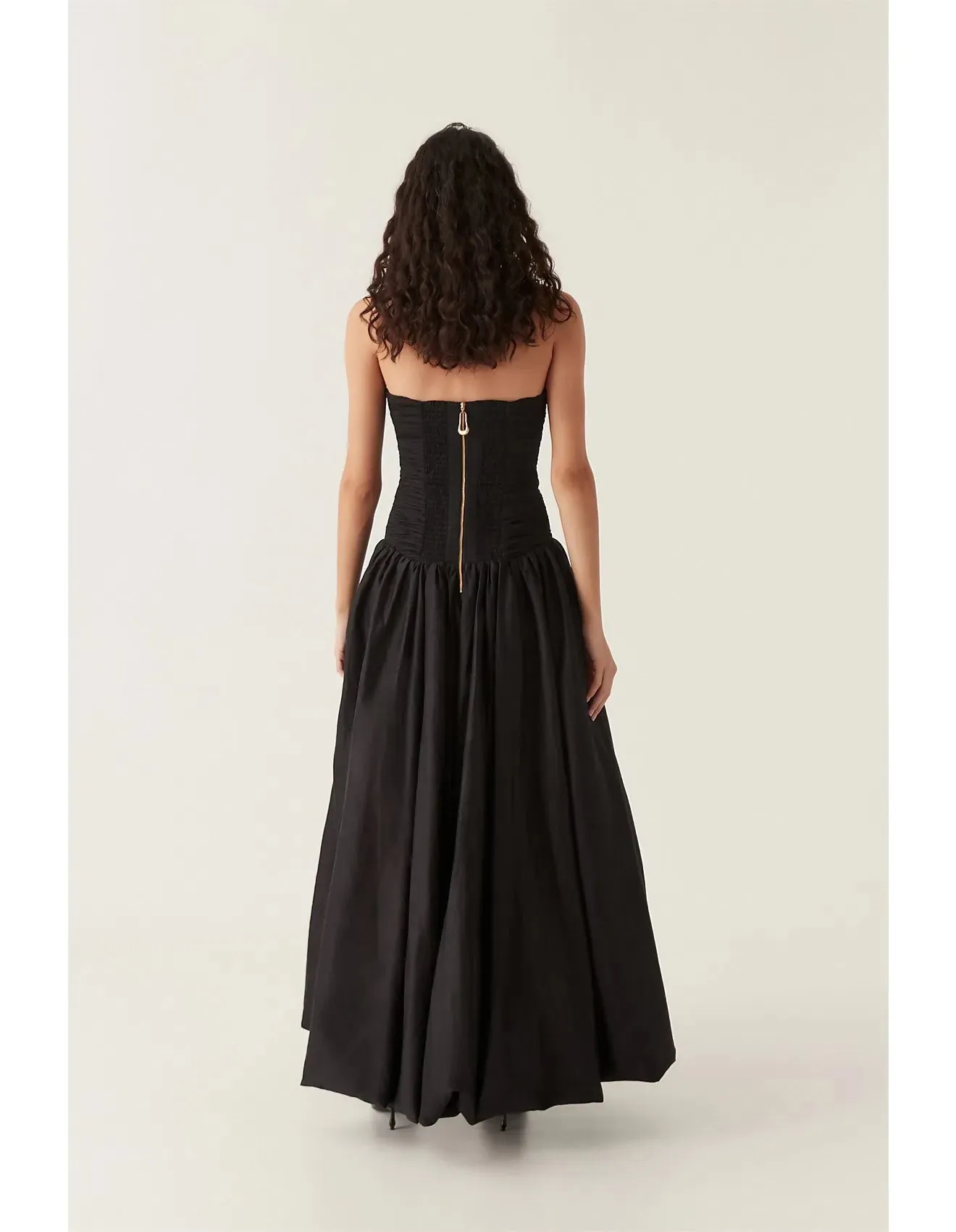Aje Violette Bubble Maxi Dress Black Size 8