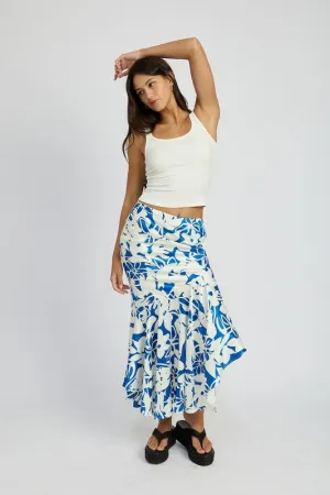 Asymmetric Maxi Skirt