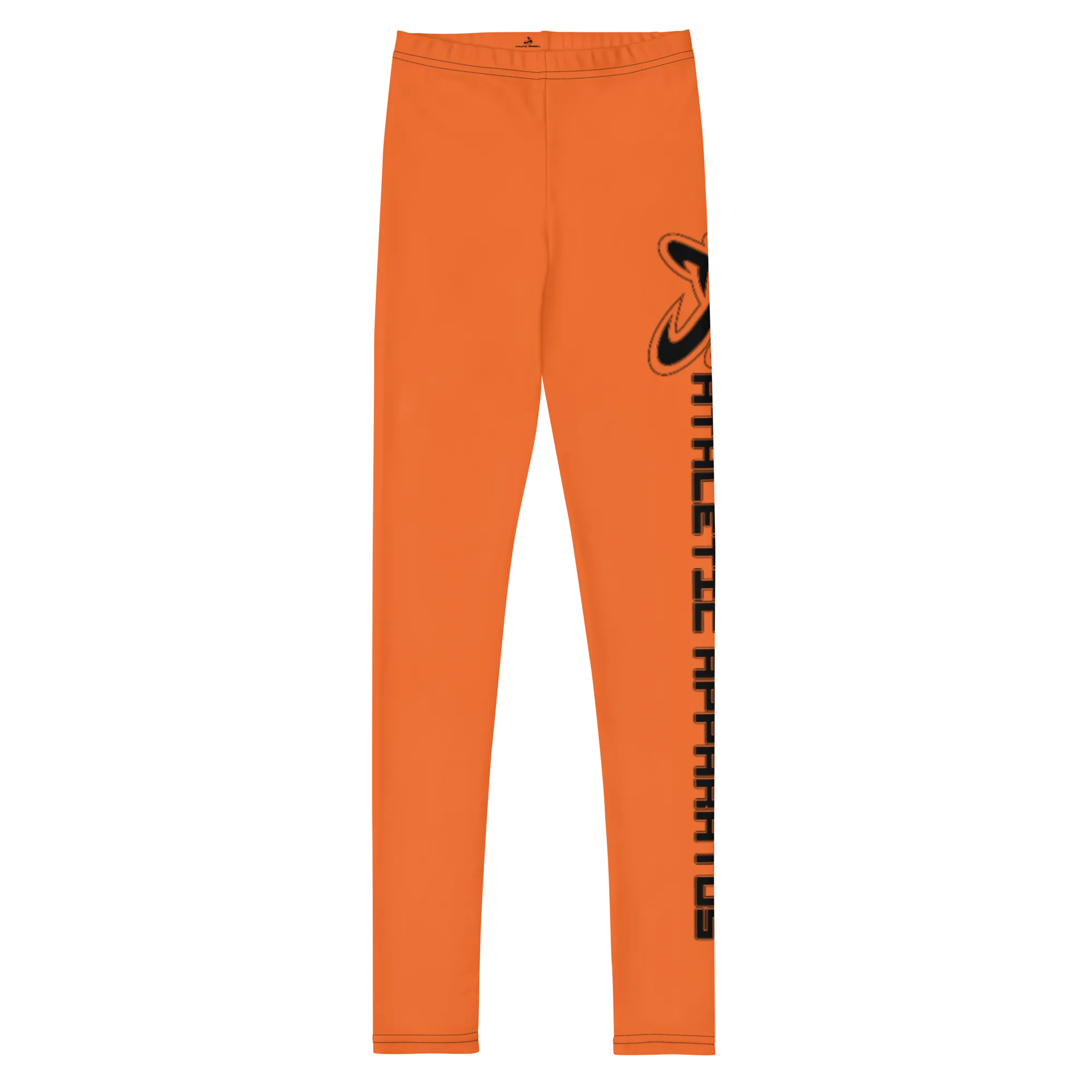 Athletic Apparatus Orange Black logo V2 Youth Leggings
