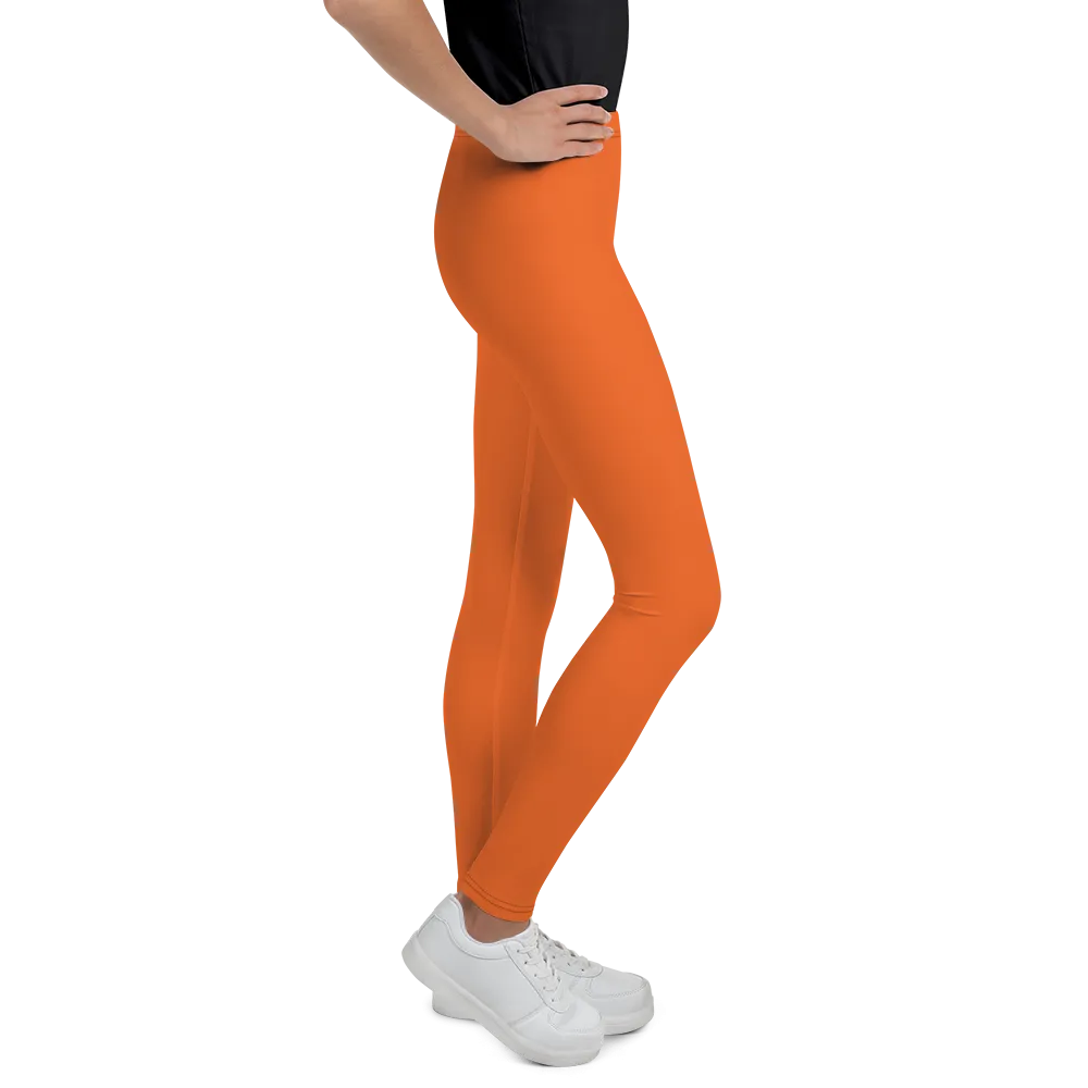 Athletic Apparatus Orange Black logo V2 Youth Leggings