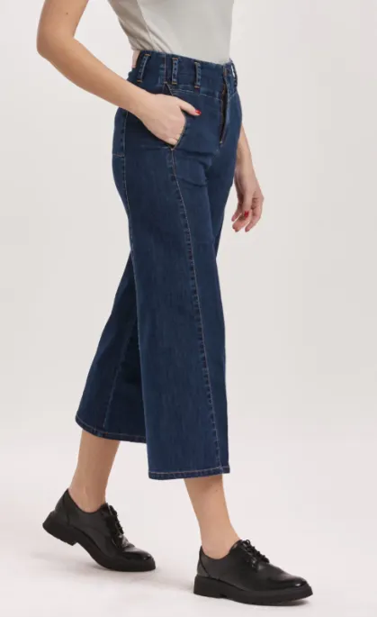AUDREY SUPER HIGH RISE CROPPED WIDE LEG JEANS BRECKENRIDGE