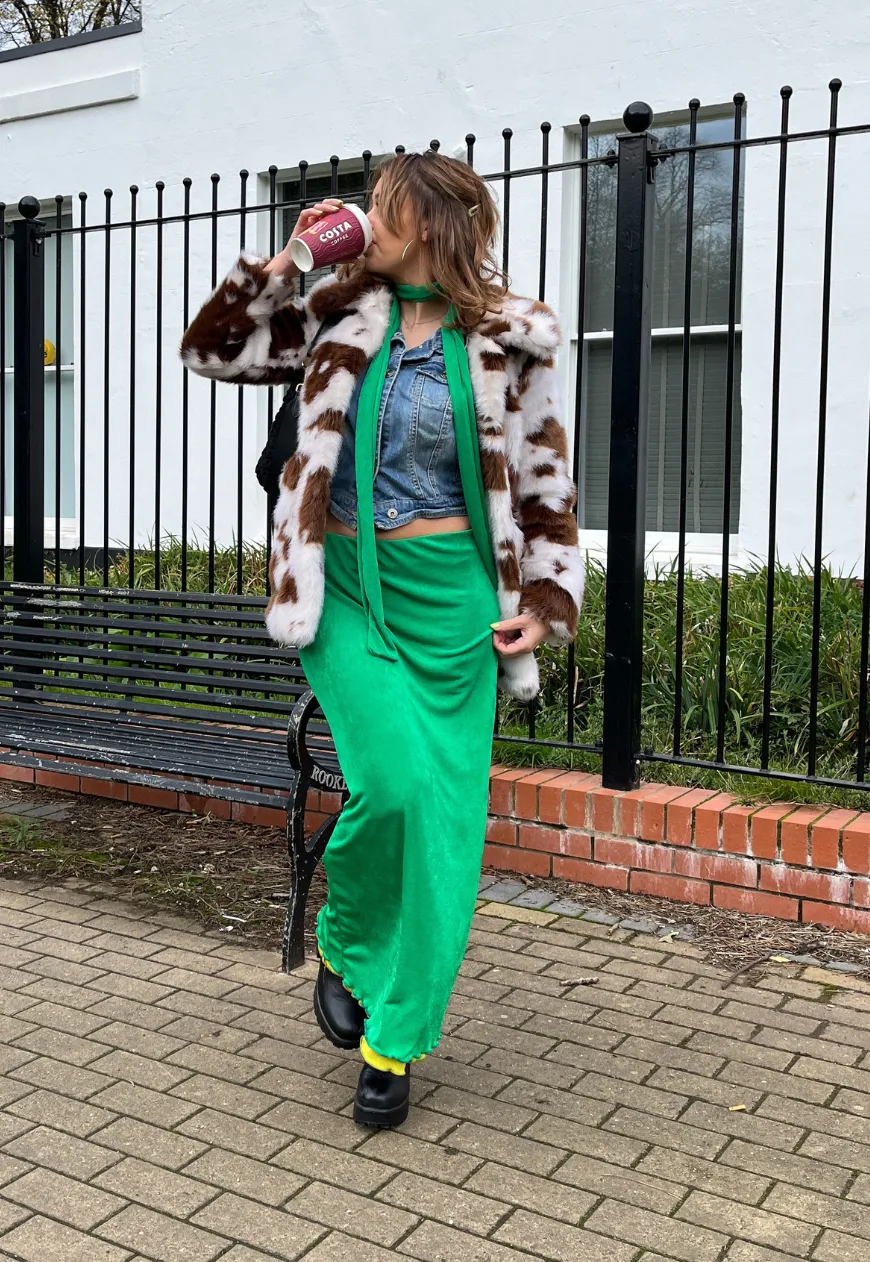 AVOCADO REVERSIBLE SKIRT