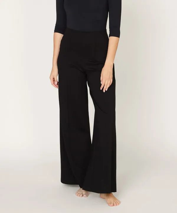 Bamboo Wide Leg Ponte Pants