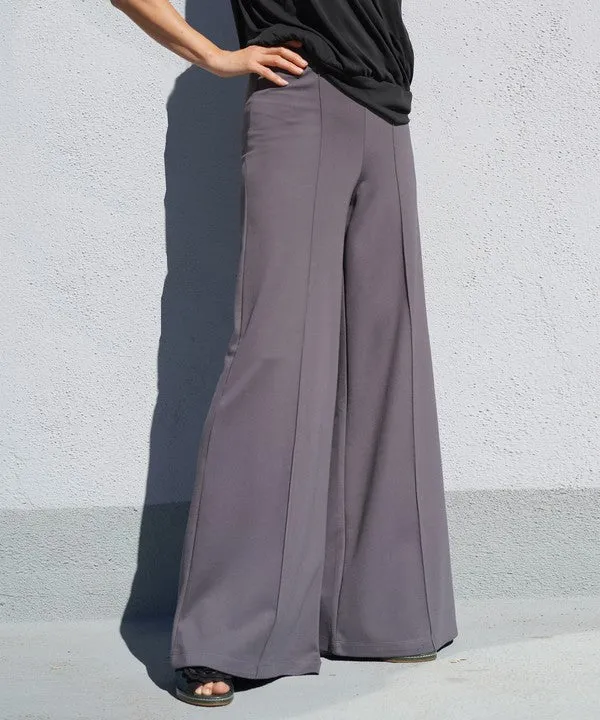 Bamboo Wide Leg Ponte Pants
