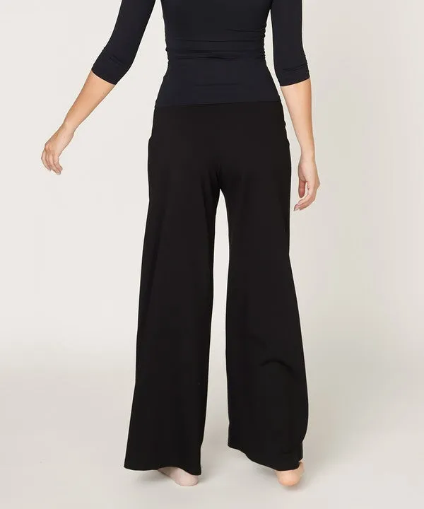 Bamboo Wide Leg Ponte Pants