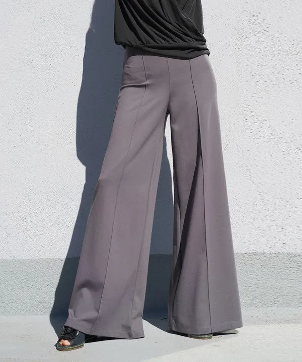 Bamboo Wide Leg Ponte Pants