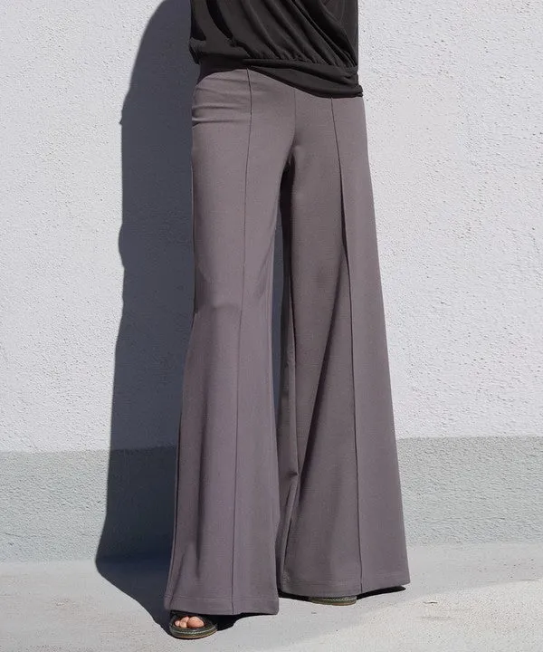 Bamboo Wide Leg Ponte Pants