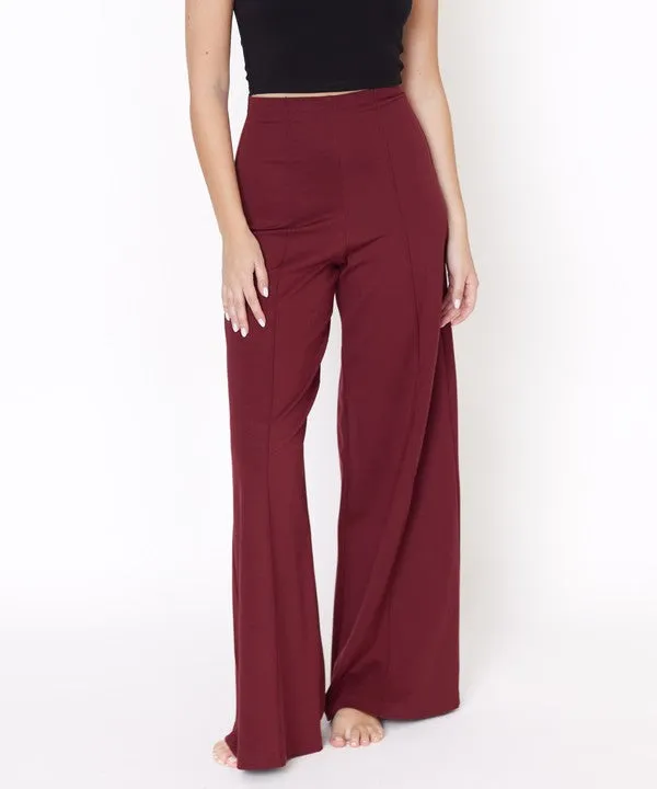 Bamboo Wide Leg Ponte Pants