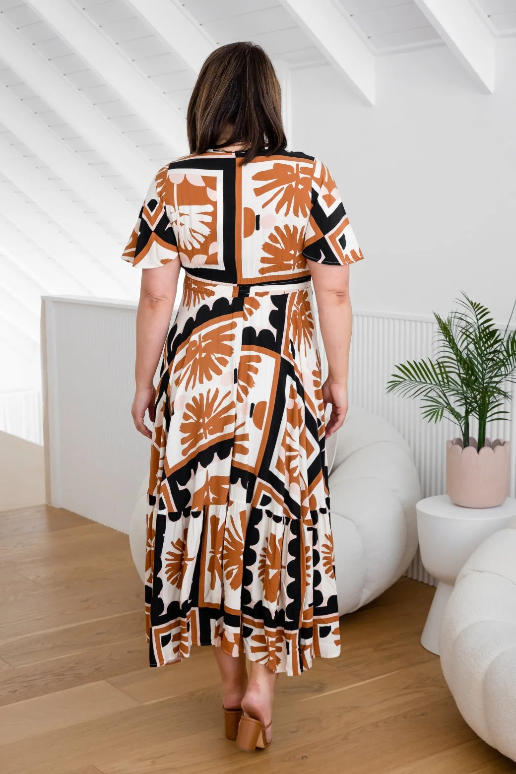 Bethany Maxi Dress Sahara Print