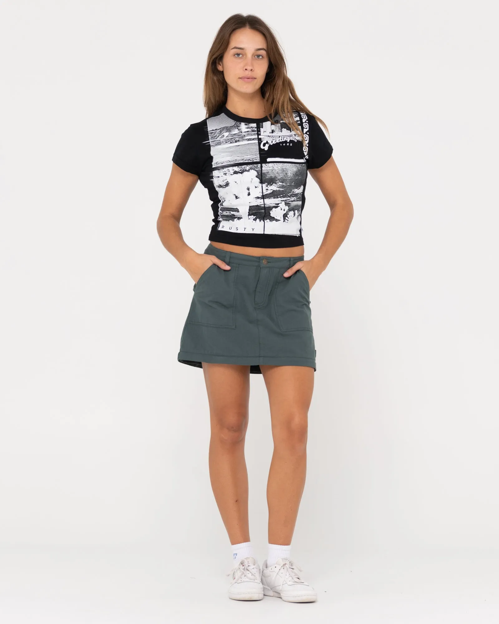 Billie Low Rise Ripstop Zip Off Maxi Skirt