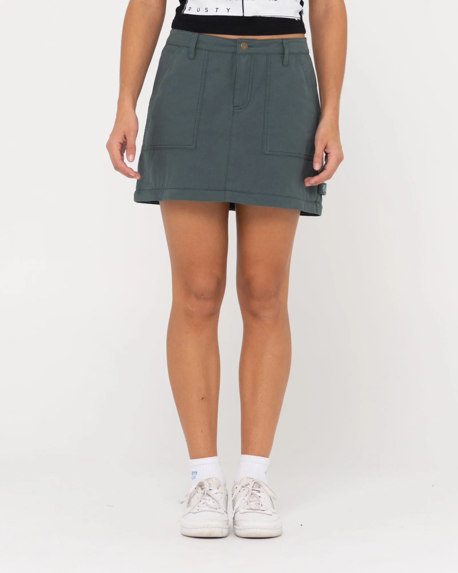 Billie Low Rise Ripstop Zip Off Maxi Skirt