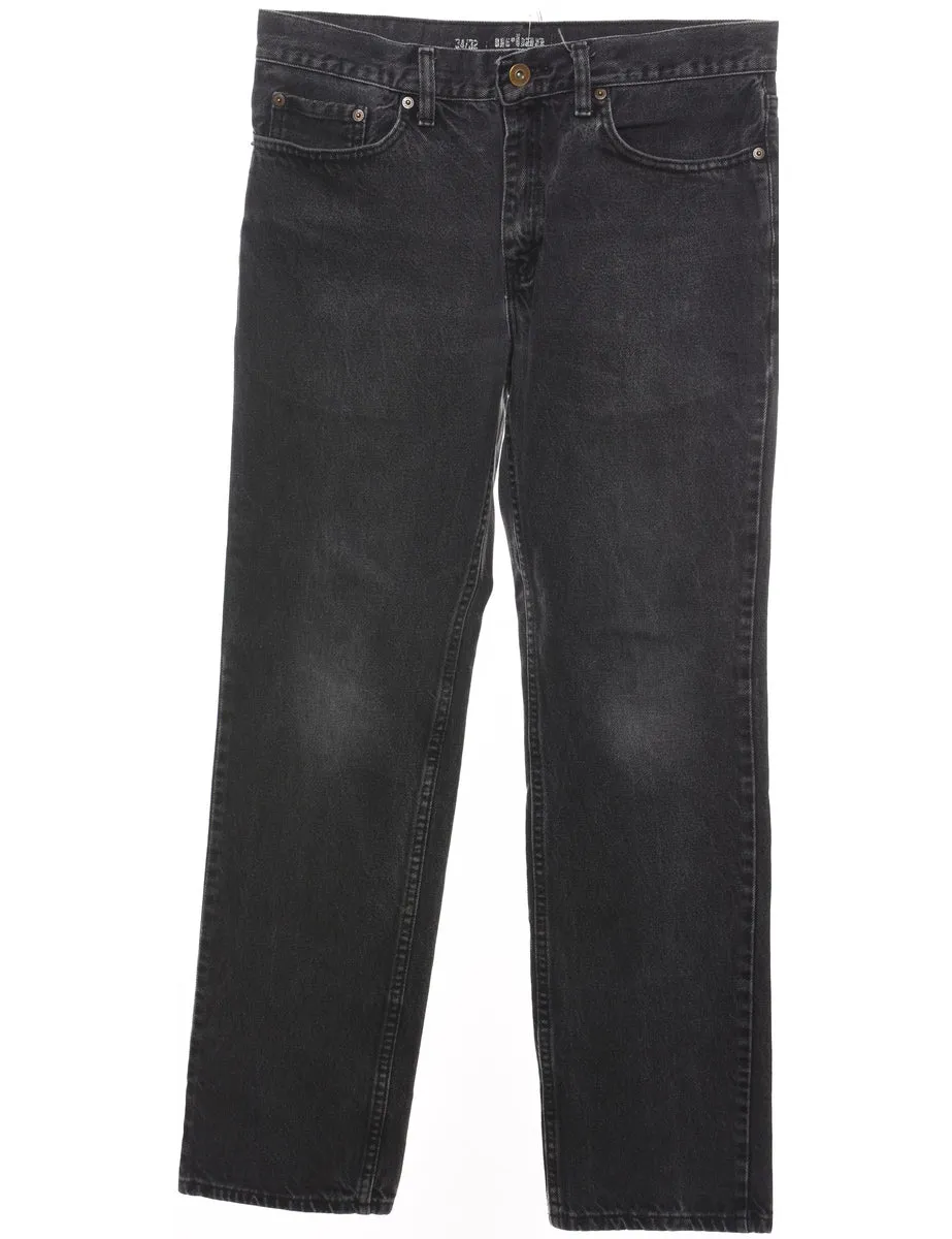 Black Classic Straight-Fit Jeans - W34 L32