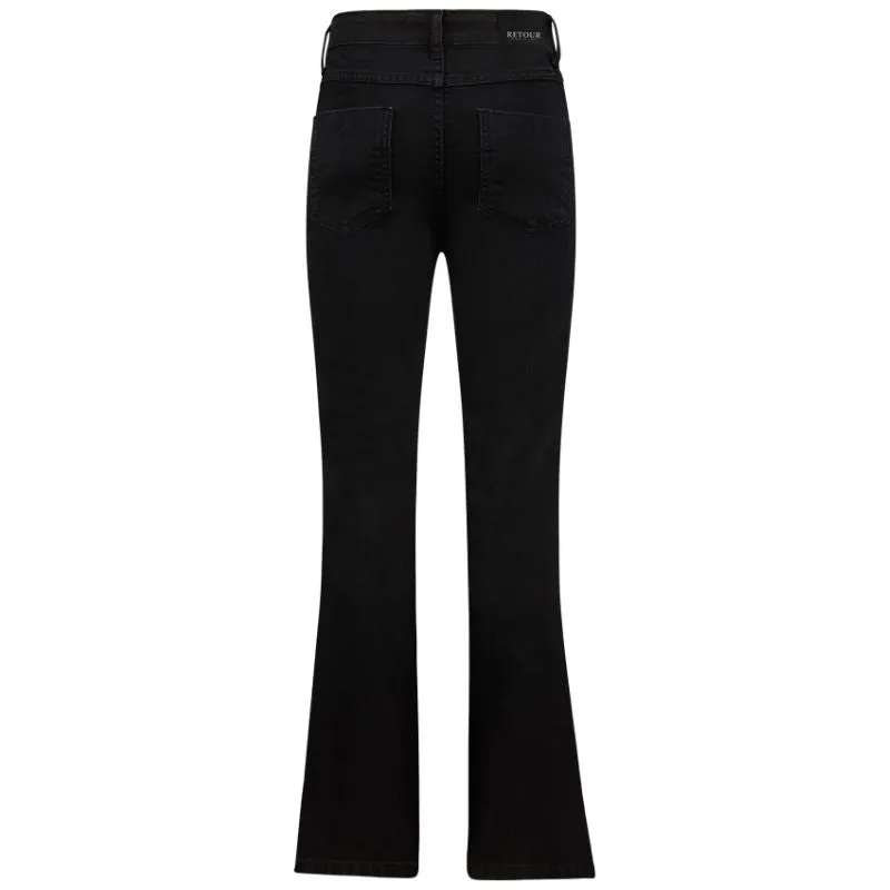 Black Denim flair jeans Mikkie