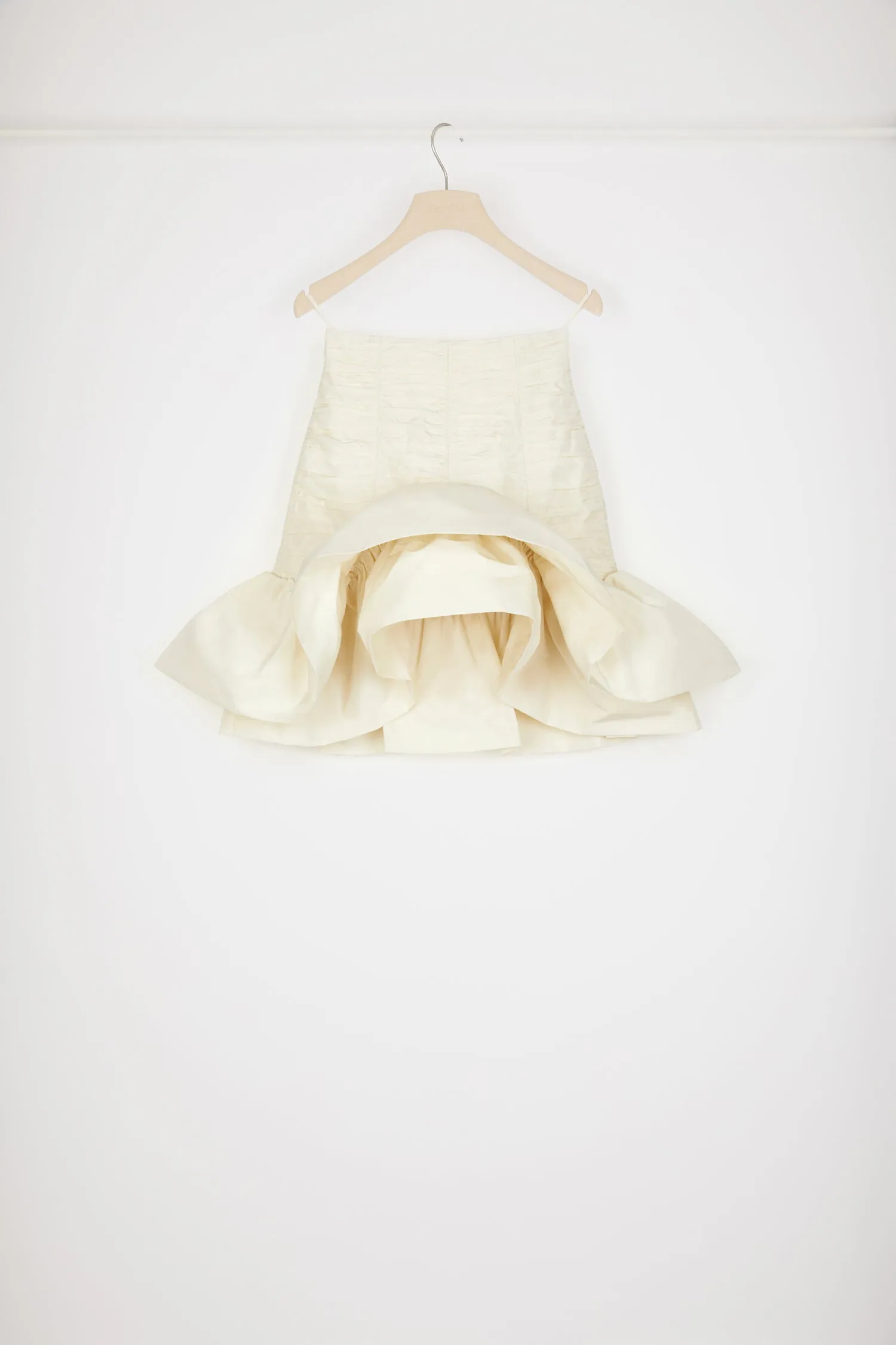 Bloom mini skirt in recycled faille