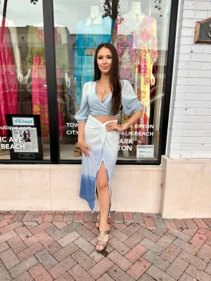 Blue Lagoon Maxi Skirt