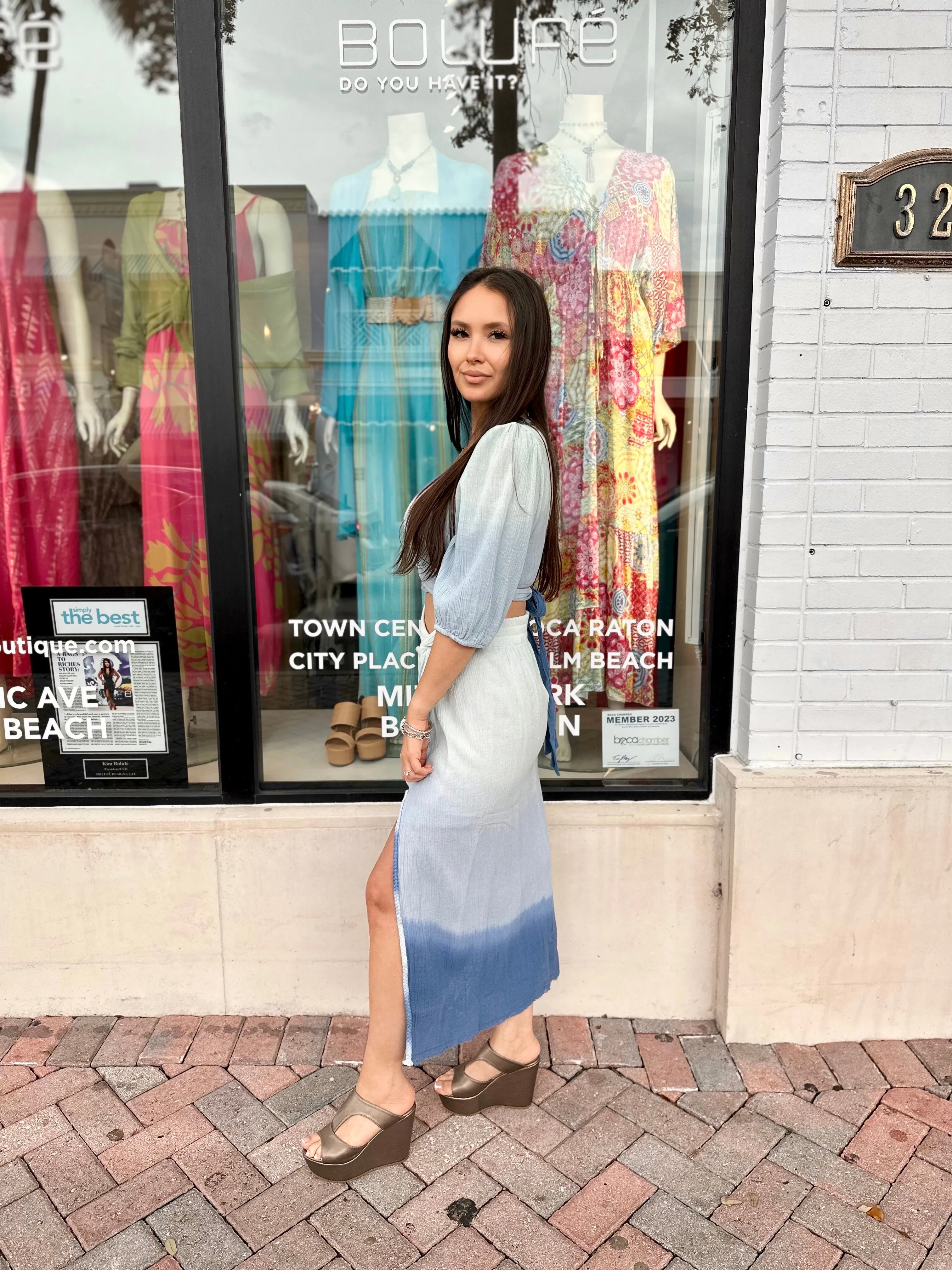 Blue Lagoon Maxi Skirt