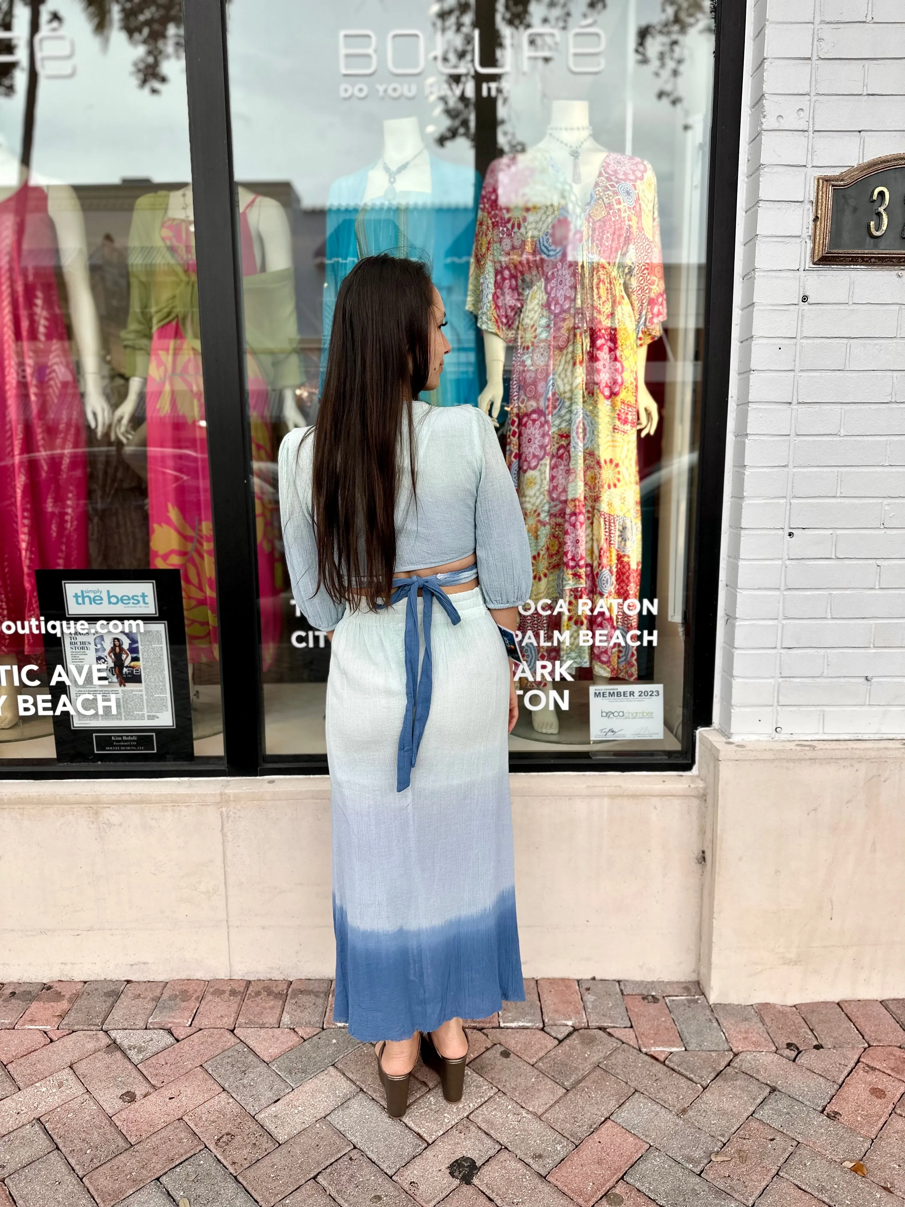 Blue Lagoon Maxi Skirt