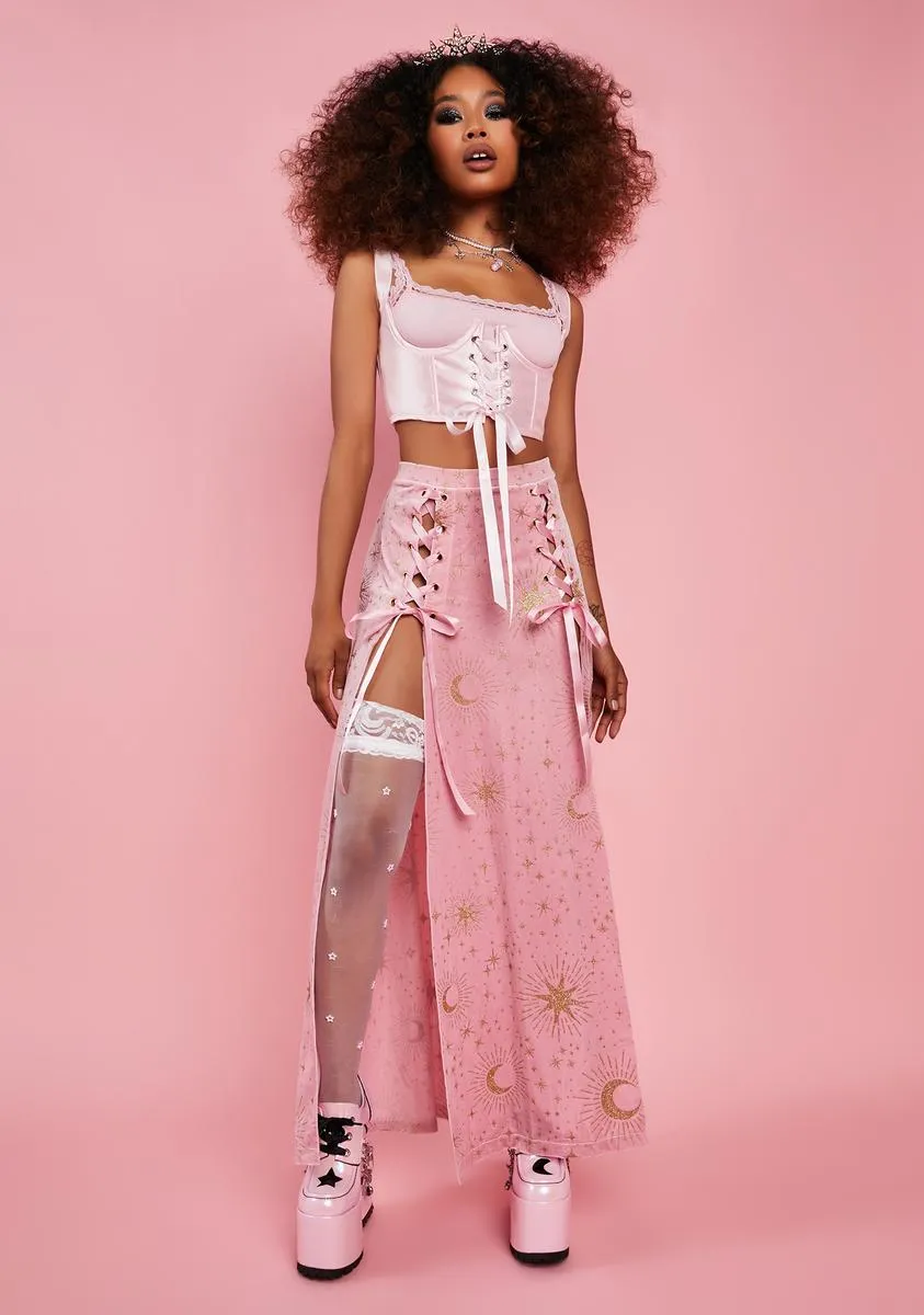 Blush What A Charmer Maxi Skirt