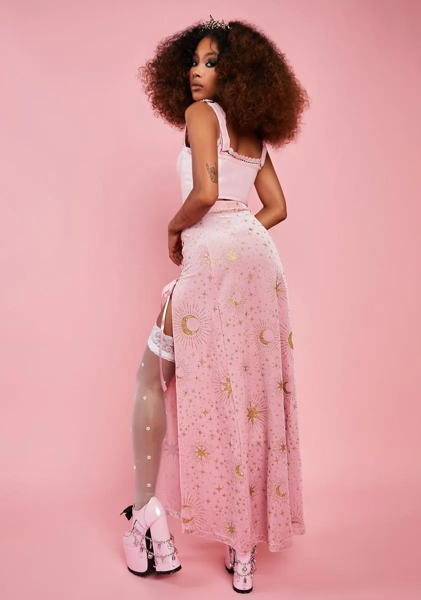 Blush What A Charmer Maxi Skirt