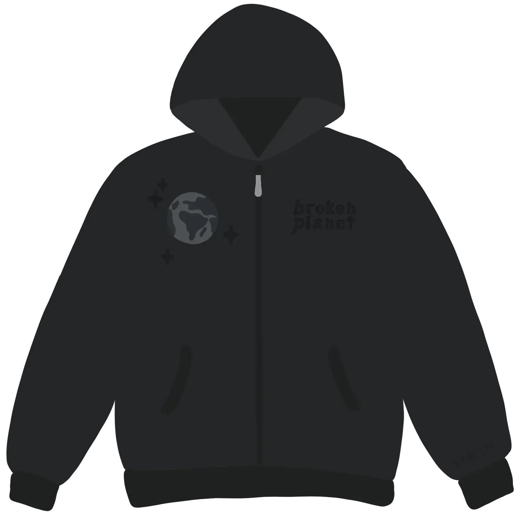 Broken Planet Market Spider Zip Up Hoodie