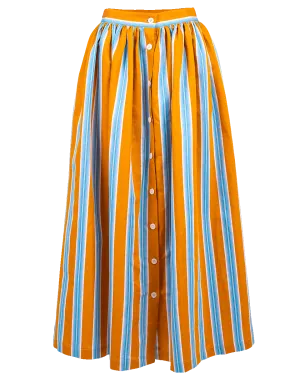 Button Front Skirt