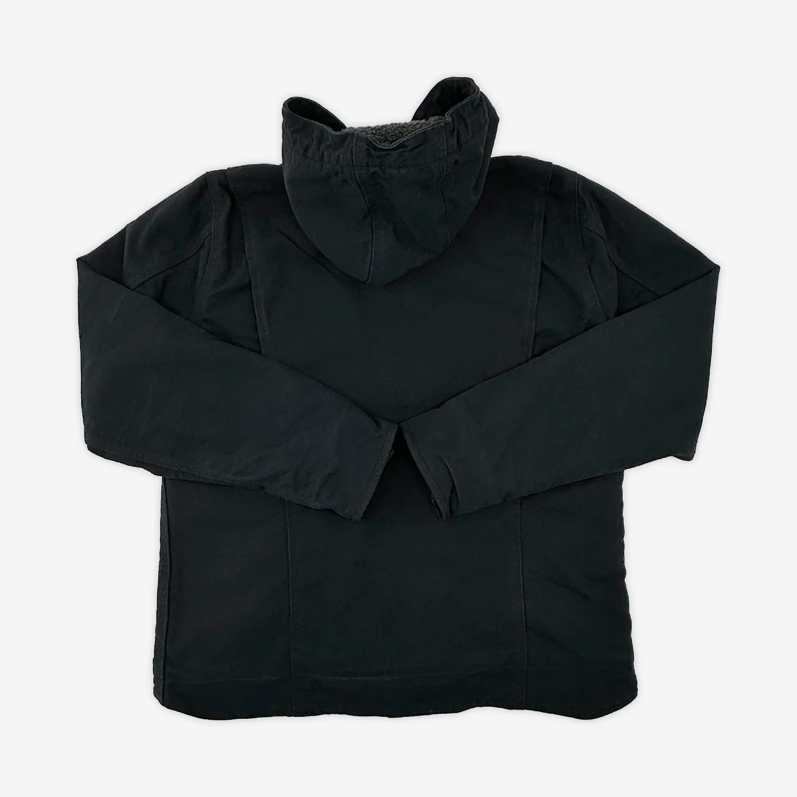 Carhartt Women's Sherpa Lined Jacket - Loose Fit - Washed Duck - Medium (8/10)