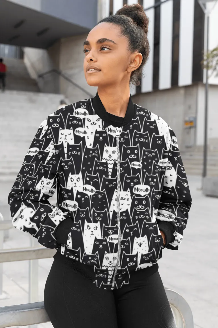 Cats - All over print (Bomber Jacket)