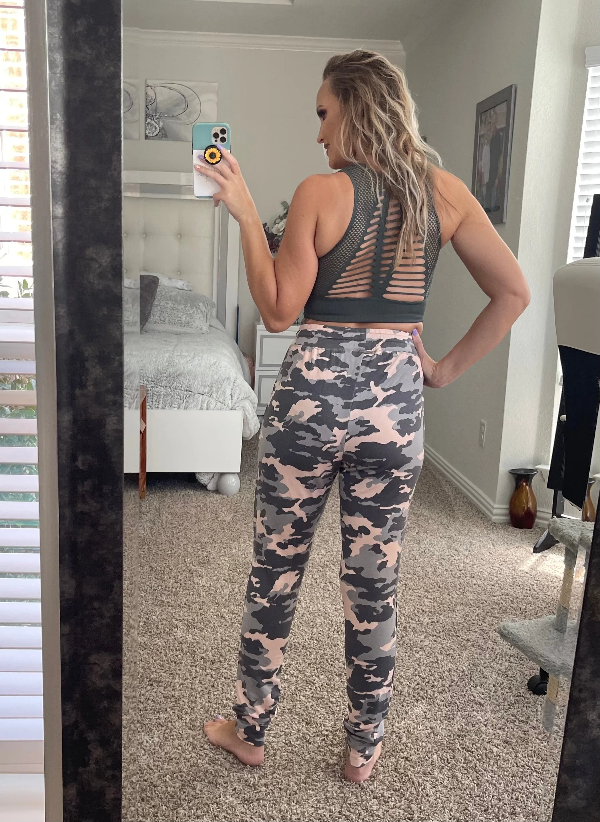 Charlotte Pink Camo Joggers
