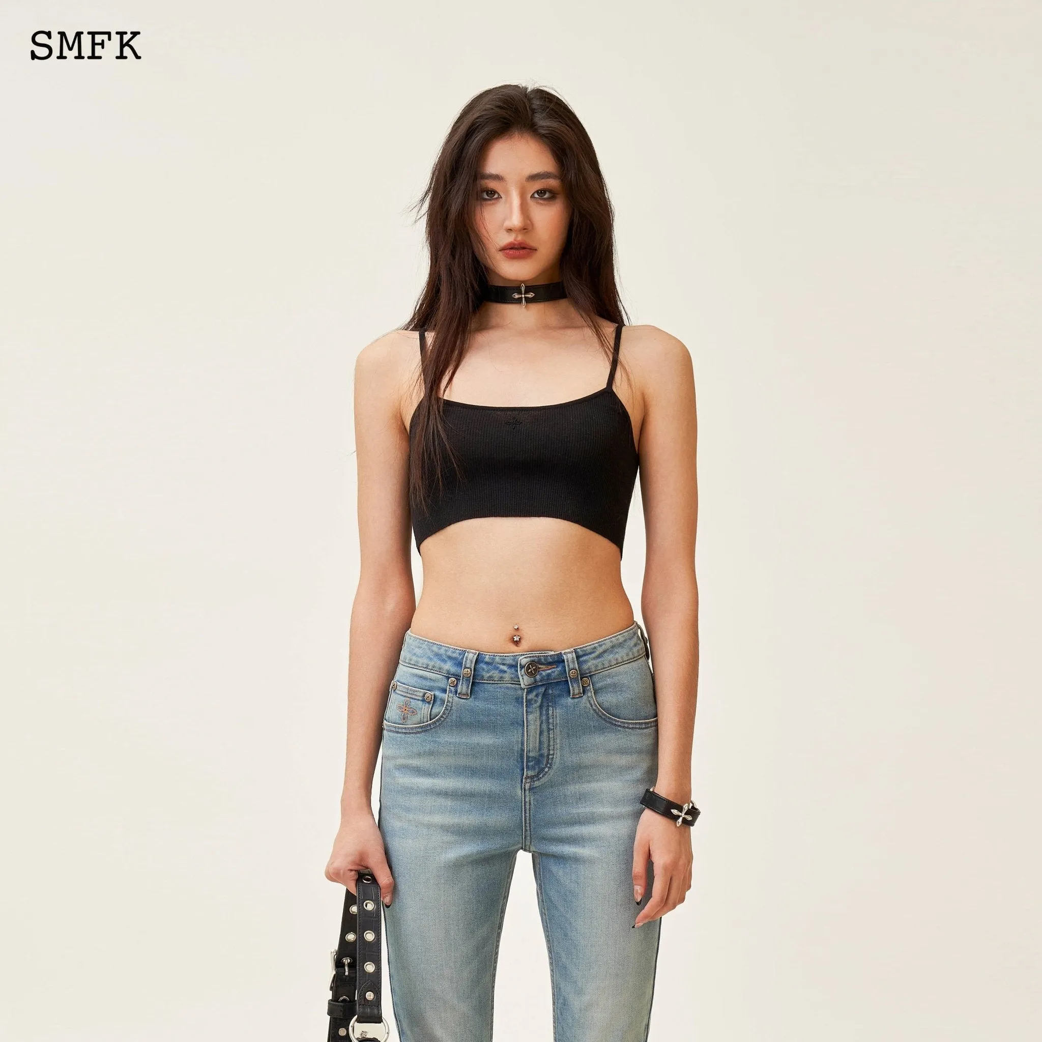 Compass Classic Horseshoe Flared Jeans Blue