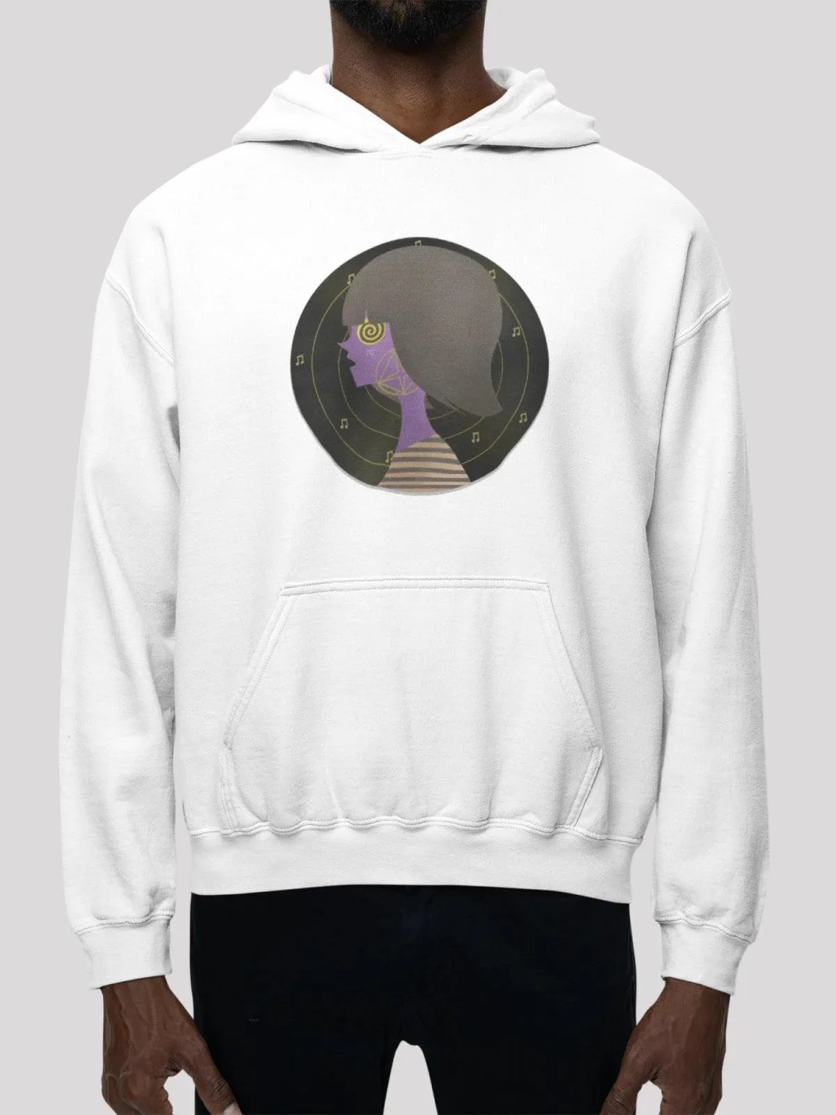 Crazy Retro White Men's Hoodie