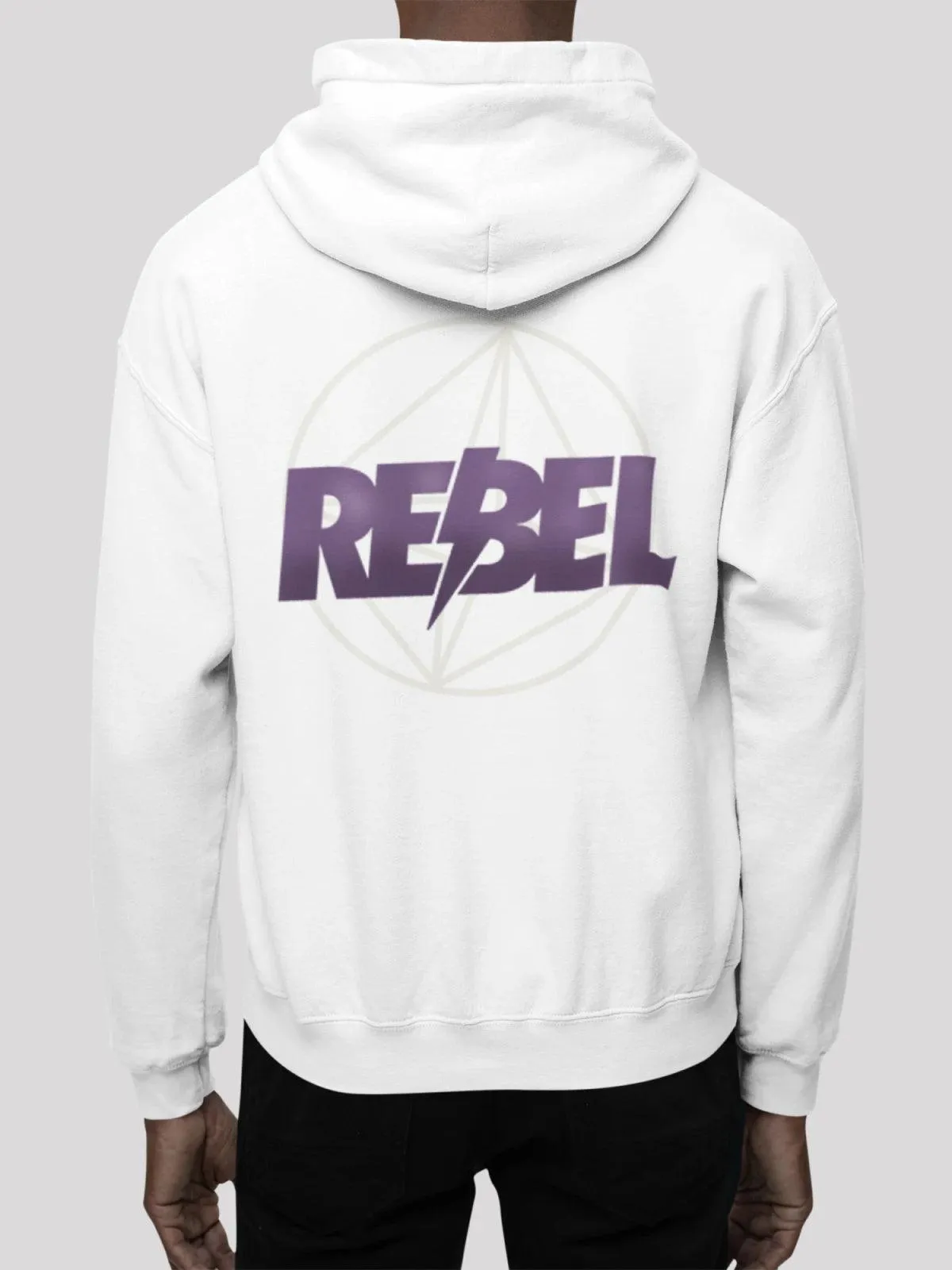 Crazy Retro White Men's Hoodie