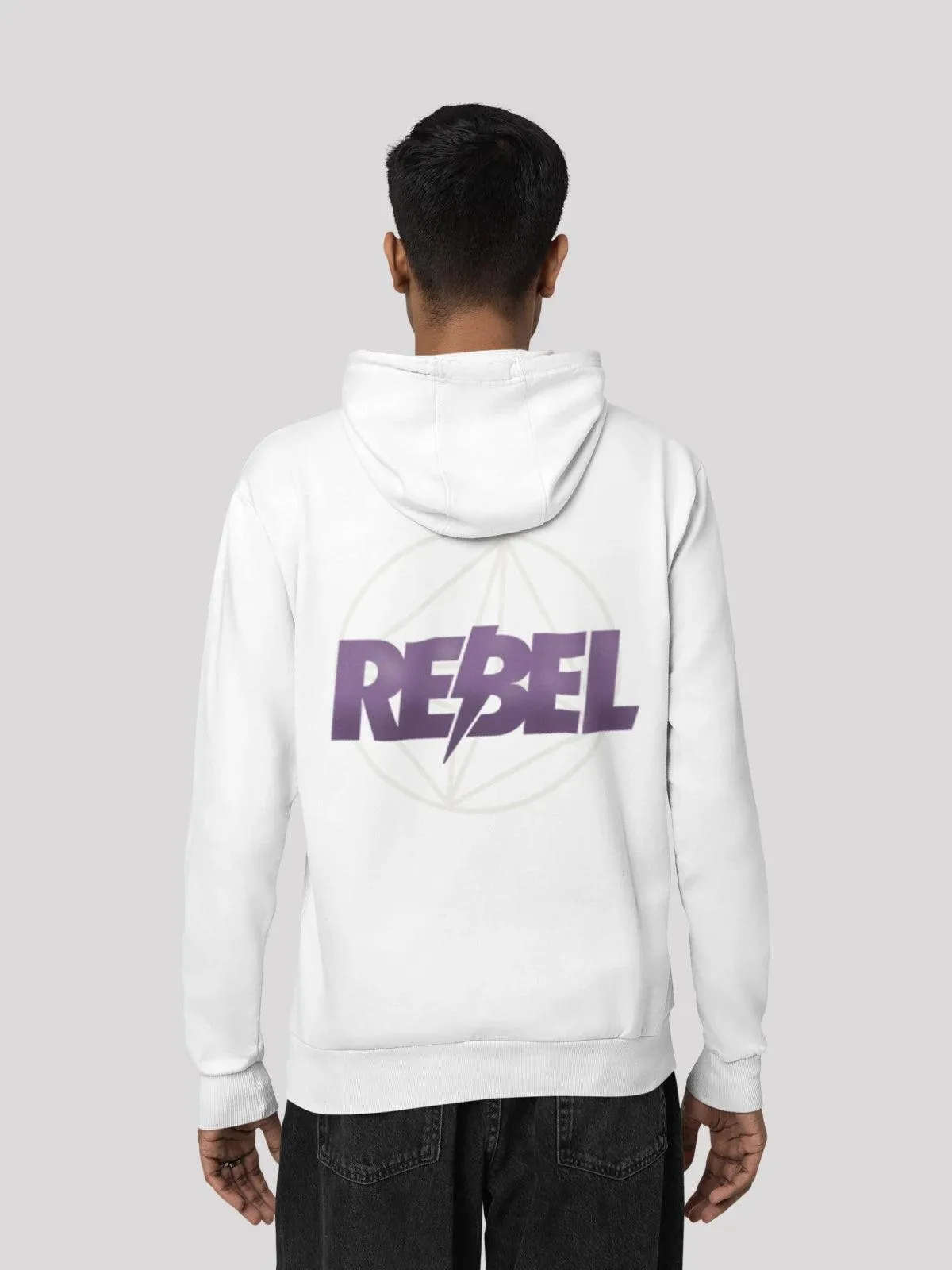 Crazy Retro White Men's Hoodie