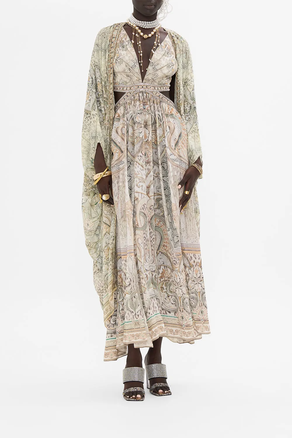CUT OUT BACK DRESS IVORY TOWER TALES