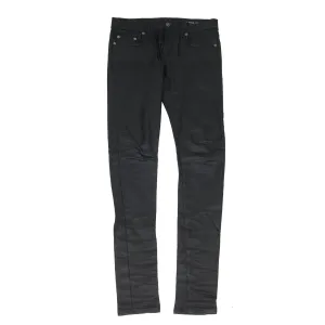 D02 Black Wax Skinny Jeans