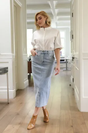 Denim Maxi Skirt