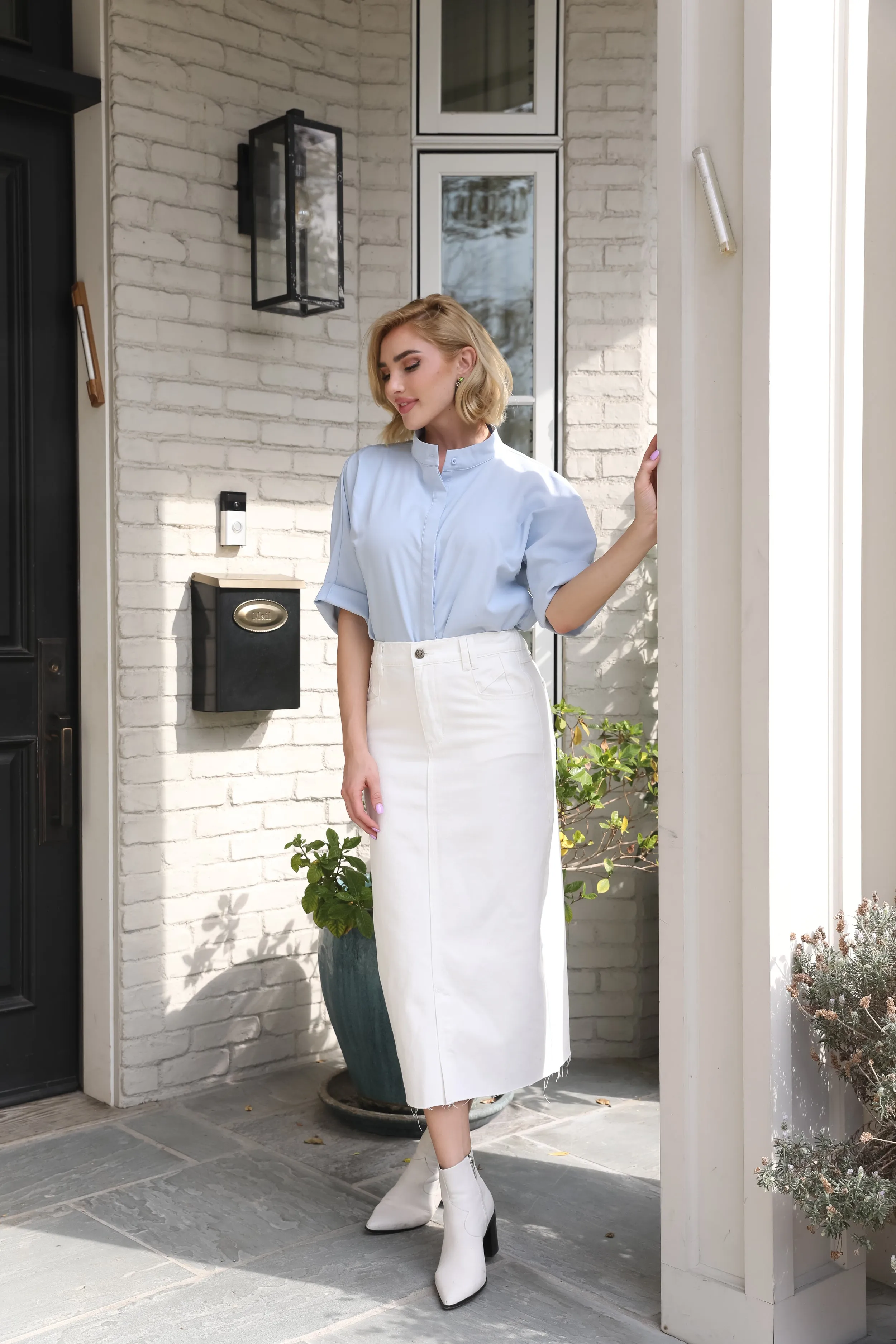 Denim Maxi Skirt