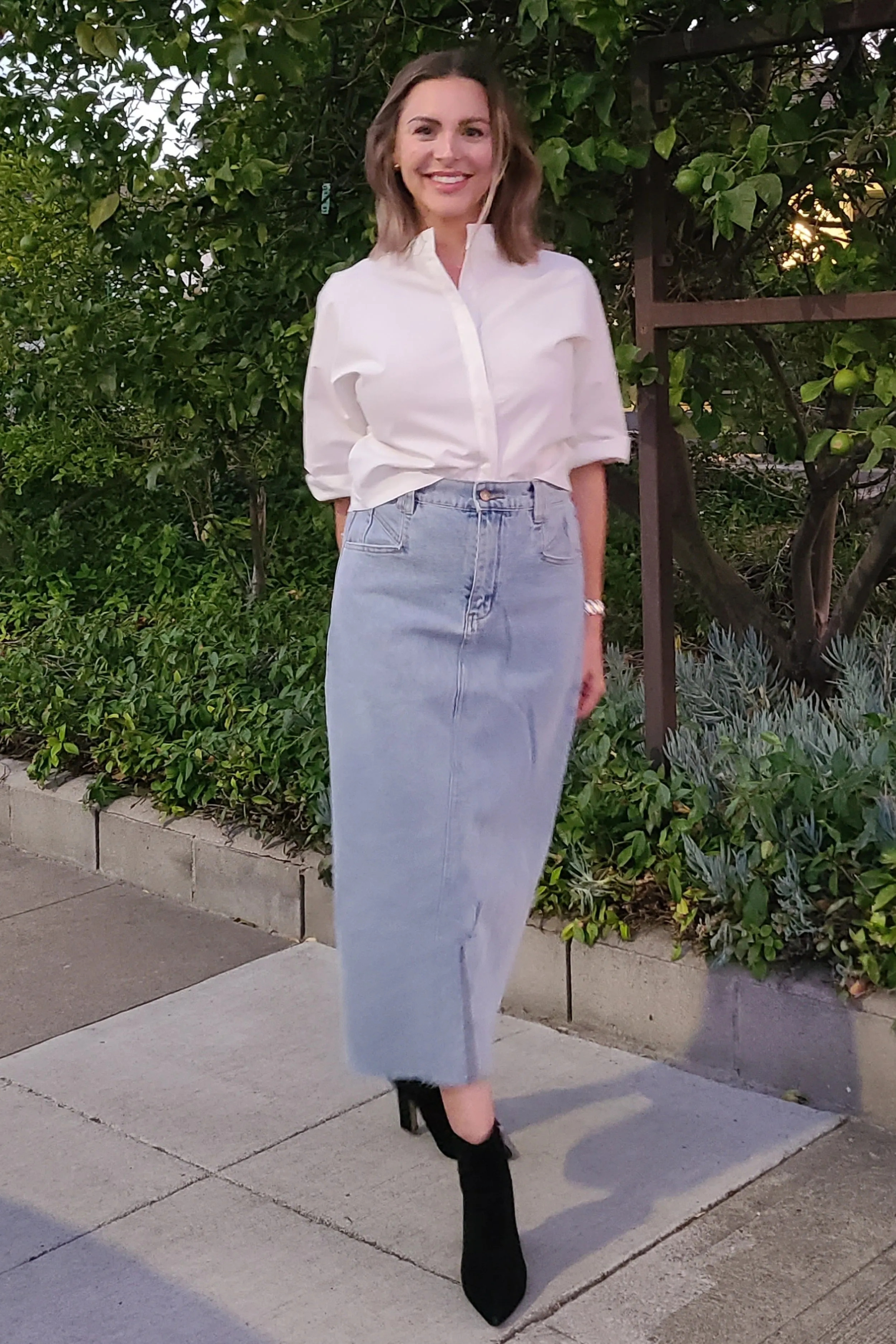 Denim Maxi Skirt
