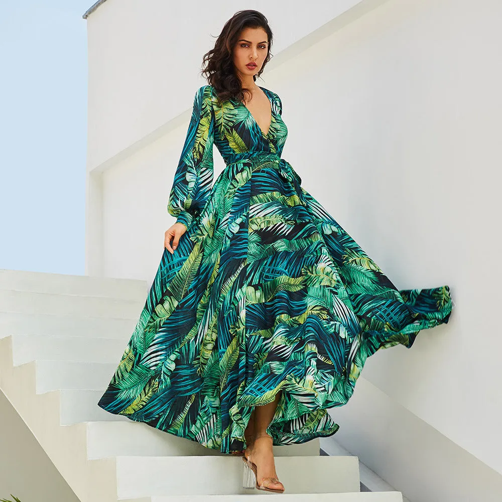 Digi Print Maxi Dress