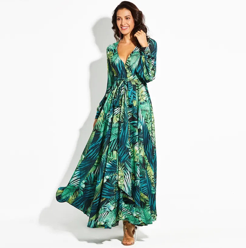 Digi Print Maxi Dress