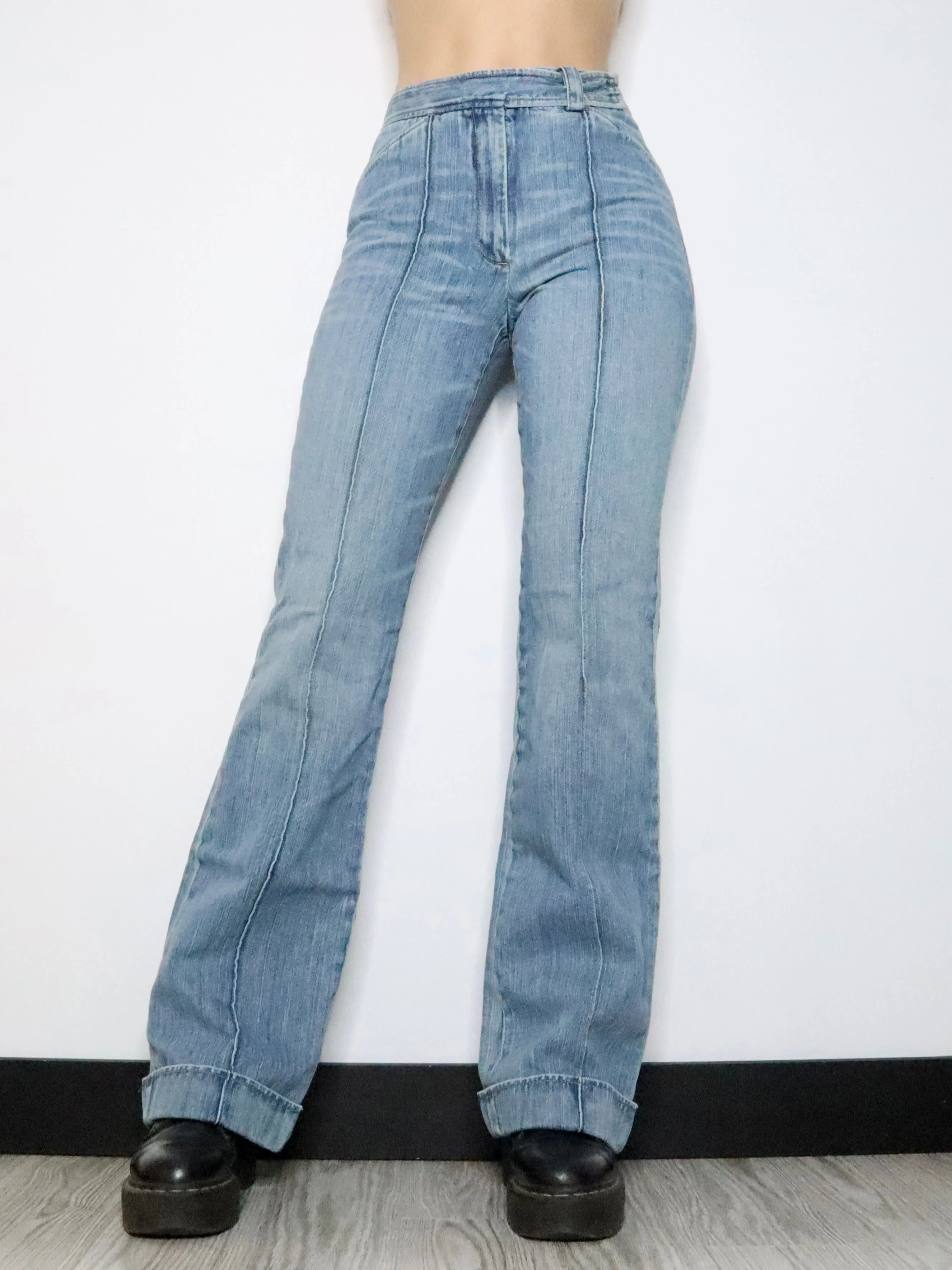 DKNY High Waisted Flare Jeans