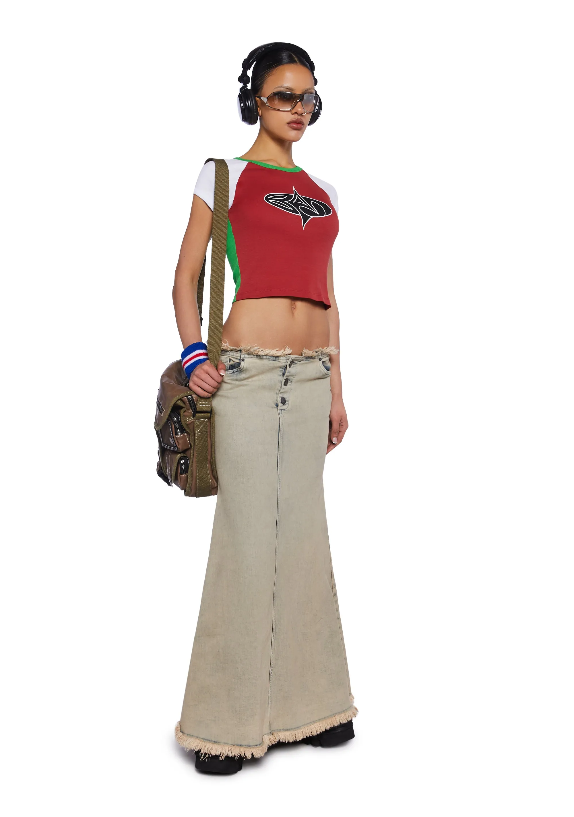 Dolly Denim Maxi Skirt