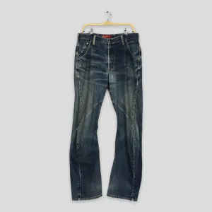 Edwin E Function Faded Blue Jeans Size 32x32.5