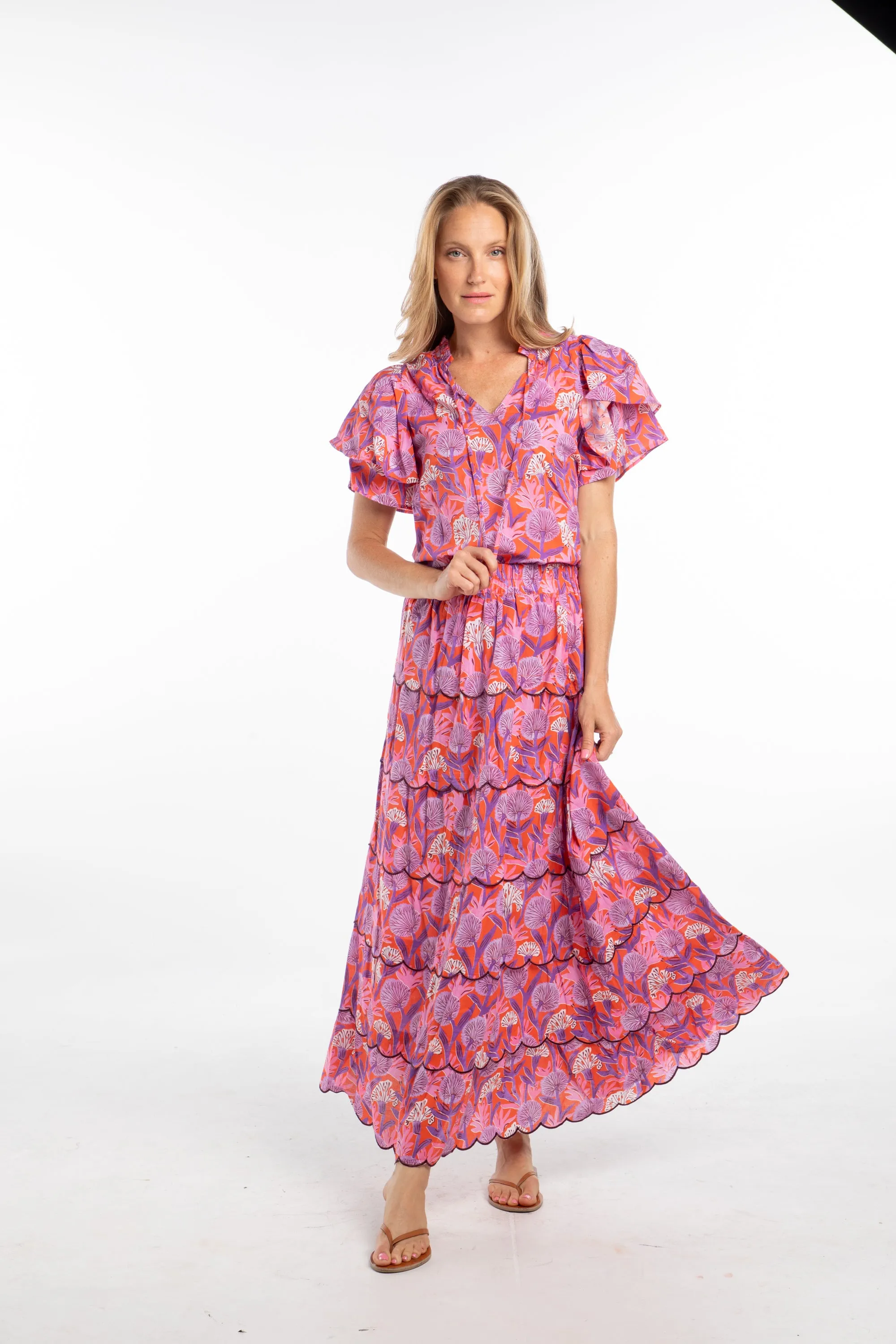 Erin Skirt. Coral Bloom