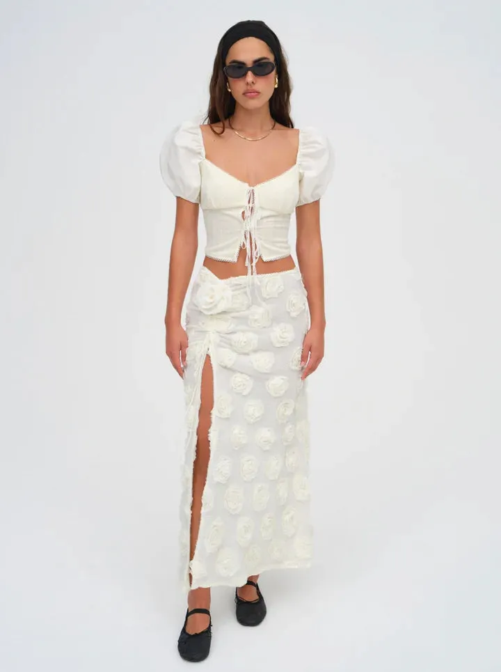 For Love & Lemons Bailey Knit Maxi Skirt